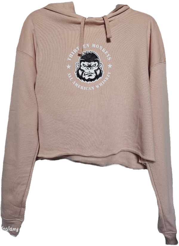 Bella Canvas Cropped Fleece Hoodie Thirteen Monkeys Whiskey